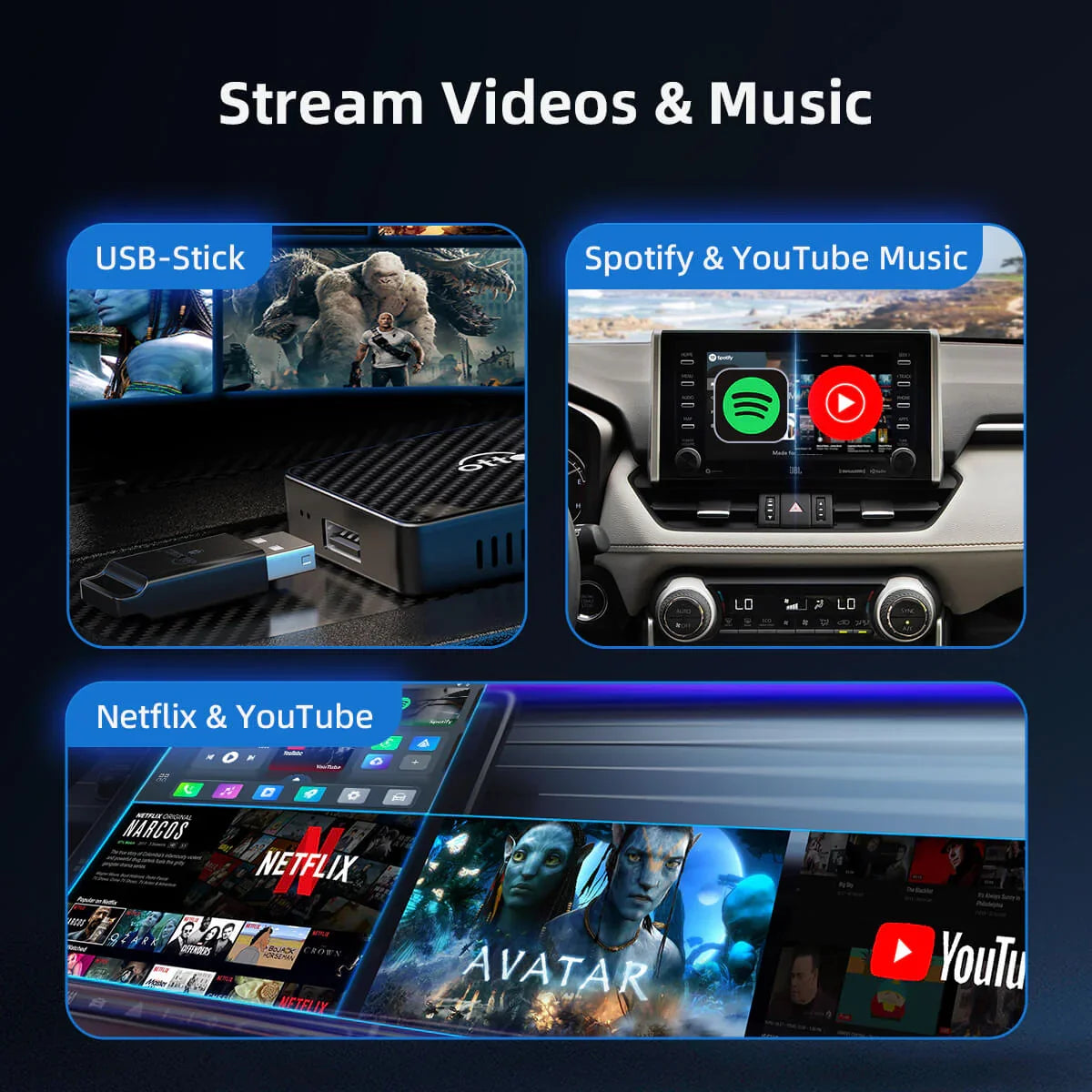 All New Carwala Carplay/Android Auto Device